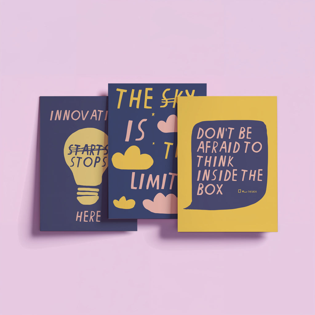 DON'T BE AFRAID TO THINK INSIDE THE BOX PRINT